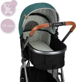 MoMi Kinderwagen - Compacte 2 In 1 Combiwagen - Limuru - Groen (geschikt Van 0-3 Jaar) -Aanbiedingen BIBS Winkel 1110x1200 12