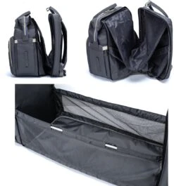 Luiertas - Multifuctioneel Luiertas 3 In 1 - Met Babybedje - Met Verschoningsmatje - Grijs - Met Usb - Met Verdikt Matras -Aanbiedingen BIBS Winkel 1120x1200 8