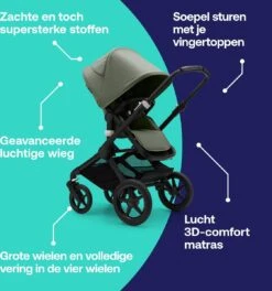 Bugaboo - 3-in-1 Kinderwagen Fox 3 - Black/Forest Green -Aanbiedingen BIBS Winkel 1123x1200 14