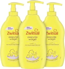 Zwitsal Zeepvrije Wasgel - 3 X 400 Ml - Voordeelverpakking