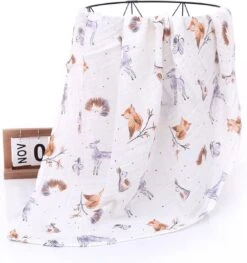 Set Van 2 | Hydrofiele Doeken XL - 120x120 Cm - Inbakerdoek - Egels - Swaddle Doek Groot - Hydrofiele Luier -Aanbiedingen BIBS Winkel 1125x1200 5