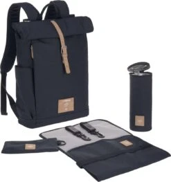 LÄSSIG Luiertas Rolltop Backpack Rugzak Incl Verschoningsmatje - Nacht Blauw 14 LÄSSIG Luiertas Rolltop Backpack Rugzak Incl Verschoningsmatje - Nacht Blauw -Aanbiedingen BIBS Winkel 1126x1200 8