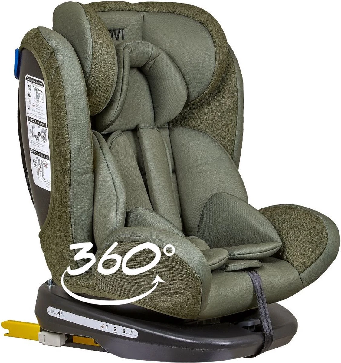 Novi Baby® - Autostoel - Goliath Pro - Isofix - 360° Draaibaar - Groen - Groep 0-1-2-3 - 0-36 Kg 1 Novi Baby® - Autostoel - Goliath Pro - Isofix - 360° Draaibaar - Groen - Groep 0-1-2-3 - 0-36 Kg