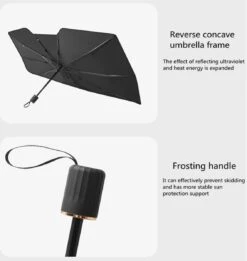 TDR - Zonnescherm / Autoparaplu - Binnenkant Voorruit Auto - Opvouwbaar - Hitte En UV Bescherming - 122 X 65 Cm -Aanbiedingen BIBS Winkel 1135x1200 10