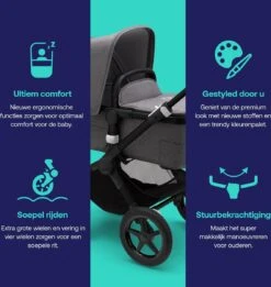 Bugaboo Fox3 Kinderwagen - Black/Grey Melange -Aanbiedingen BIBS Winkel 1137x1200 15