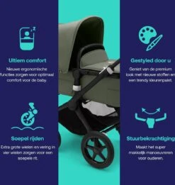 Bugaboo - 3-in-1 Kinderwagen Fox 3 - Black/Forest Green -Aanbiedingen BIBS Winkel 1137x1200 16