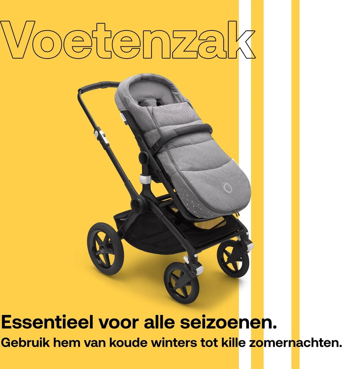 Bugaboo Voetenzak Grey Melange 3 Bugaboo Voetenzak Grey Melange - Afbeelding 3