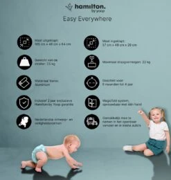 Hamilton By Yoop X1 Plus Buggy – Nieuw, Hoger, Uitgebreider 2023 Model – Premium Stroller Met One Hand Folding Technologie – Zwart – Lichte, Verstelbare En Wendbare Kinderwagen Met Vele Gemakken -Aanbiedingen BIBS Winkel 1139x1200 46