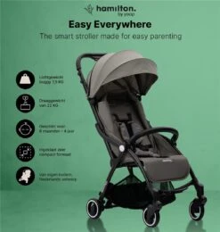 Hamilton By Yoop X1 Plus Buggy – Nieuw, Hoger, Uitgebreider 2023 Model – Premium Stroller Met One Hand Folding Technologie – Grijs – Lichte, Verstelbare En Wendbare Kinderwagen Met Vele Gemakken -Aanbiedingen BIBS Winkel 1140x1200 20