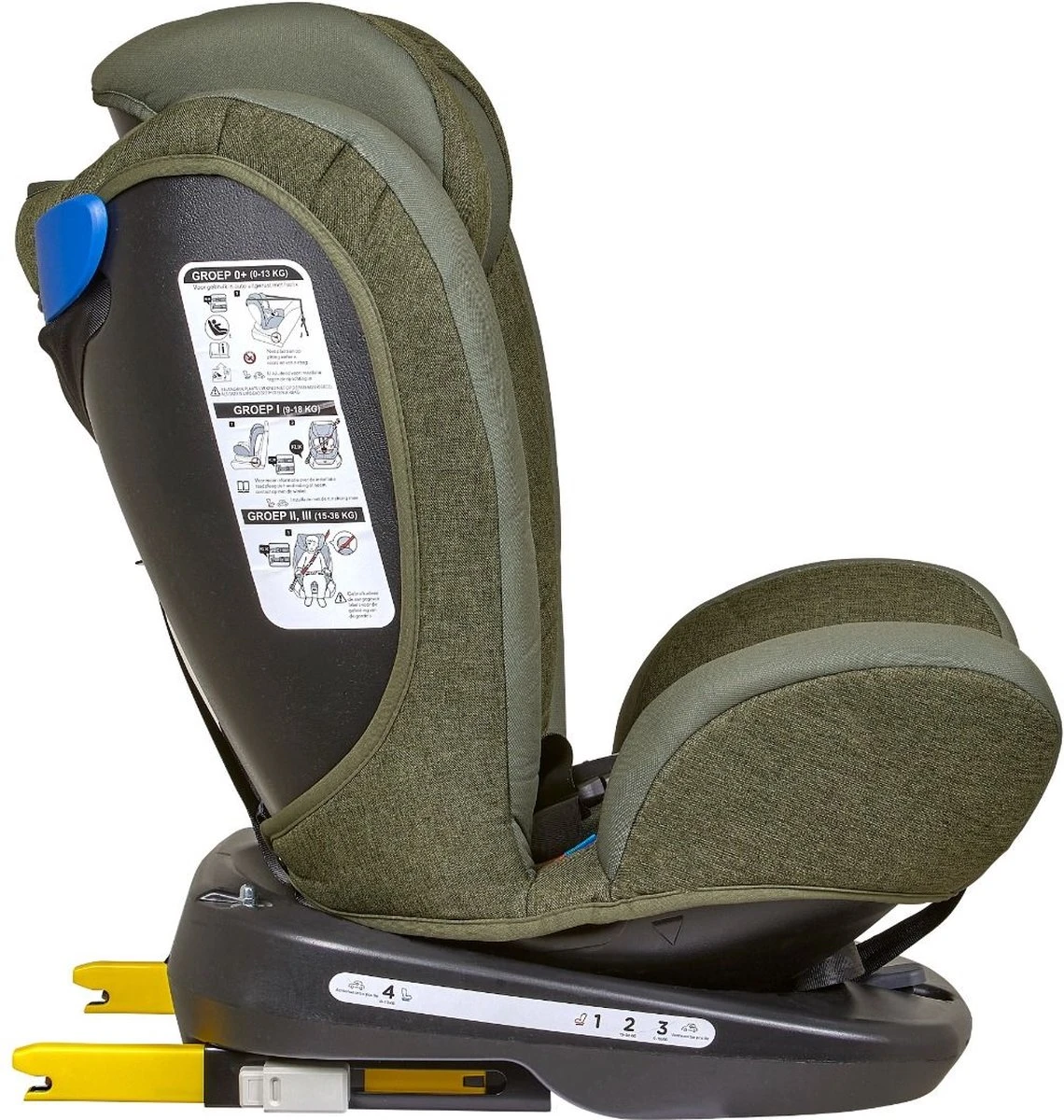 Novi Baby® - Autostoel - Goliath Pro - Isofix - 360° Draaibaar - Groen - Groep 0-1-2-3 - 0-36 Kg 7 Novi Baby® - Autostoel - Goliath Pro - Isofix - 360° Draaibaar - Groen - Groep 0-1-2-3 - 0-36 Kg - Afbeelding 7