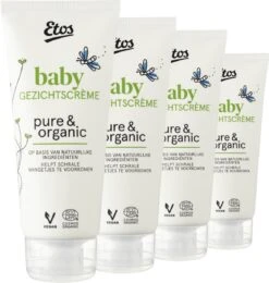 Etos Baby Gezichtscreme - Pure & Organic - Vegan - 4 X 100ML