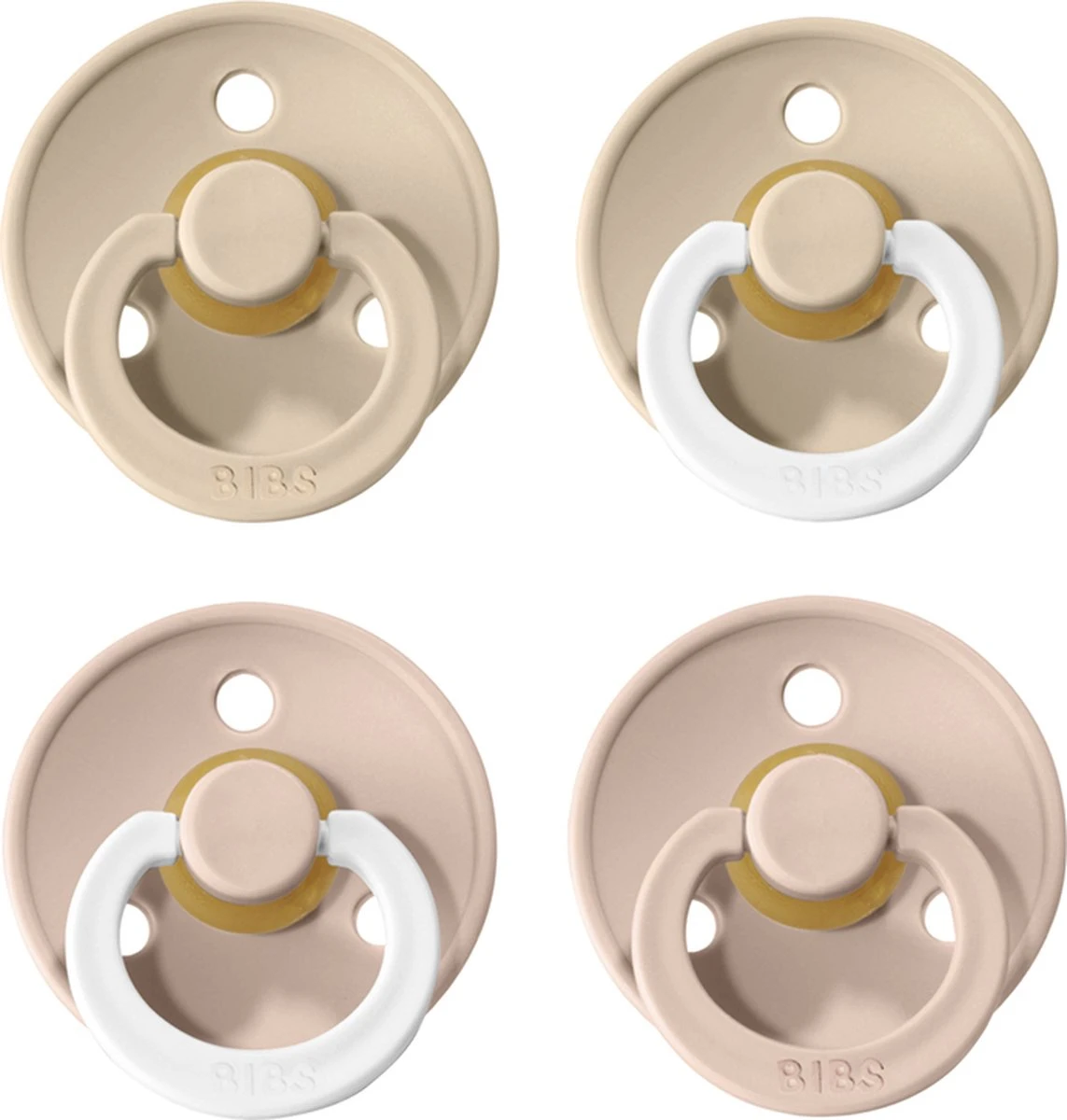 Bibs Fopspeen - Maat 3 18-24 Maanden - 4 Stuks - Vanilla - Blush - Vanilla Glow - Blush Glow* 1 Bibs Fopspeen - Maat 3 18-24 Maanden - 4 Stuks - Vanilla - Blush - Vanilla Glow - Blush Glow*