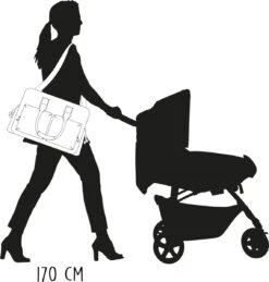 Kidzroom Vision Of Love Luiertas - Bruin - Verschoonmatje - Versteldbare Schouderband -Aanbiedingen BIBS Winkel 1144x1200 5