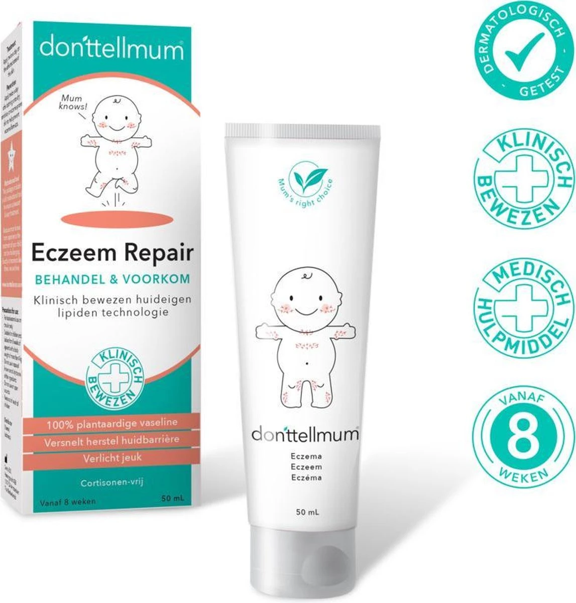 Donttellmum - Eczeem Repair Creme - 50 Ml 10 Donttellmum - Eczeem Repair Creme - 50 Ml - Afbeelding 10