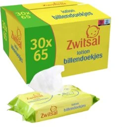 Zwitsal Baby Billendoekjes Lotion (30 X 65 Wipes), Voor Alle Huidtypes, 1950 Doekjes - Voordeelverpakking