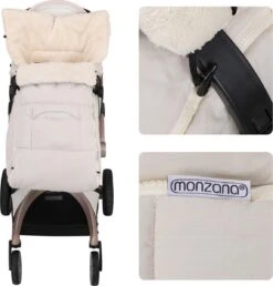Monzana Kinderwagen Voetenzak Beige | Teddy | Maxi-Cosi | Met Opbergtas -Aanbiedingen BIBS Winkel 1147x1200 5