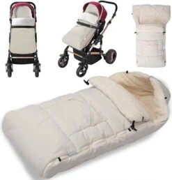Monzana Kinderwagen Voetenzak Beige | Teddy | Maxi-Cosi | Met Opbergtas -Aanbiedingen BIBS Winkel 1147x1200 6