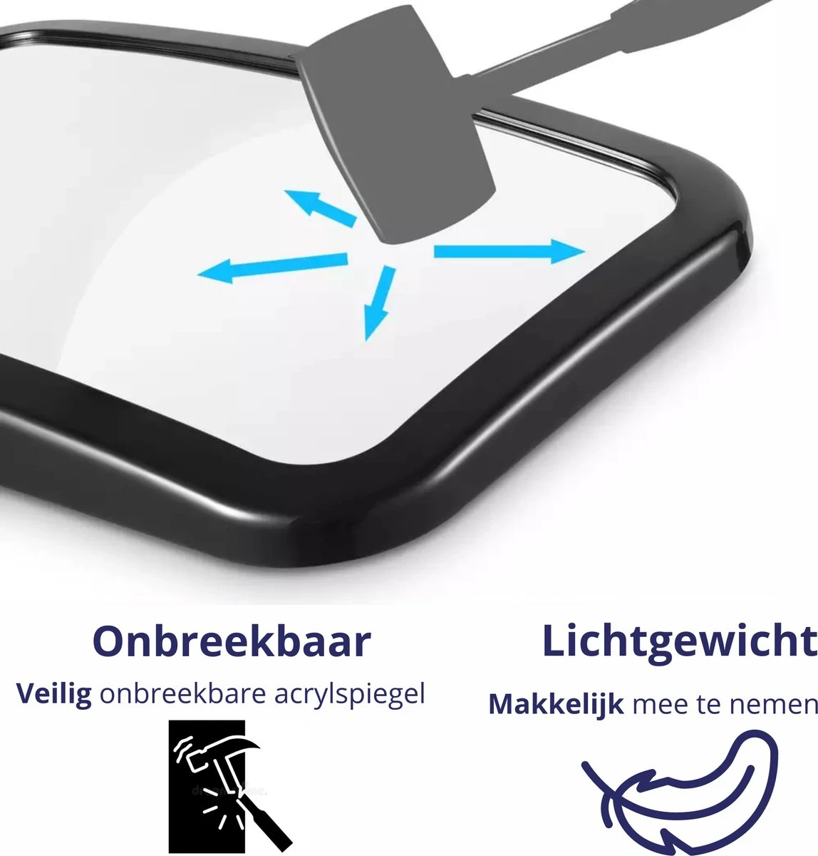 Nelbar Autospiegel Baby Verstelbaar – Achteruitkijkspiegel – Drempelproef – Baby Spiegel Auto Achterbank – Achteruitkijk Spiegel – 360 Graden Verstelbaar – XL Formaat 5 Nelbar Autospiegel Baby Verstelbaar – Achteruitkijkspiegel – Drempelproef – Baby Spiegel Auto Achterbank – Achteruitkijk Spiegel – 360 Graden Verstelbaar – XL Formaat - Afbeelding 5