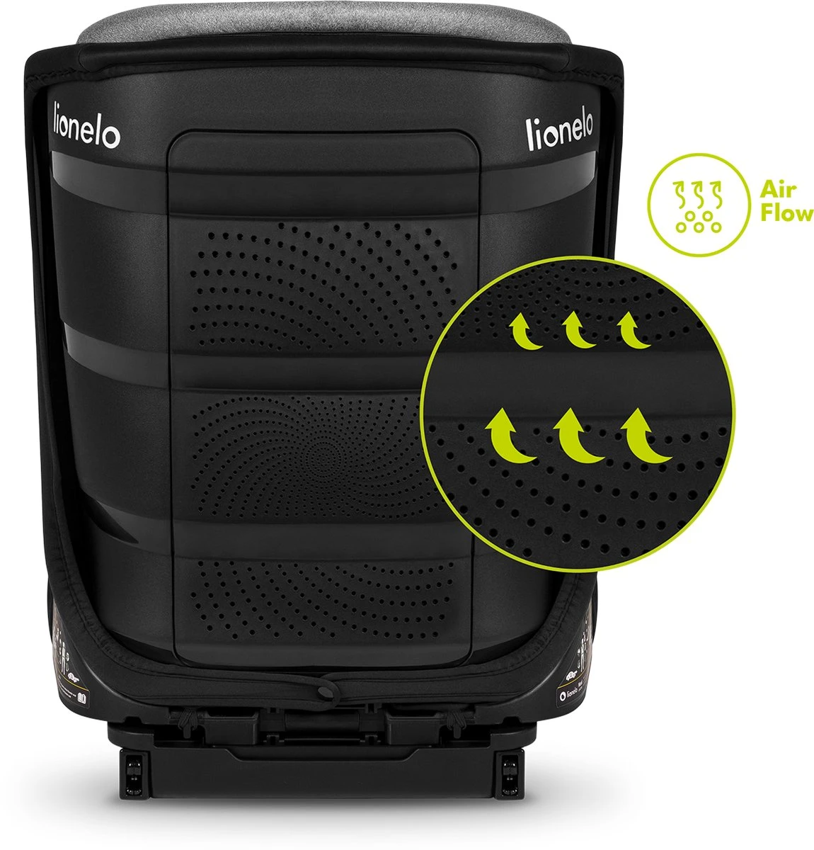 Lionelo Neal - Premium Autostoel - Hoofdsteunverstelling - Ventilatiesysteem - ISOFIX Tot 12 Jaar 4 Lionelo Neal - Premium Autostoel - Hoofdsteunverstelling - Ventilatiesysteem - ISOFIX Tot 12 Jaar - Afbeelding 4