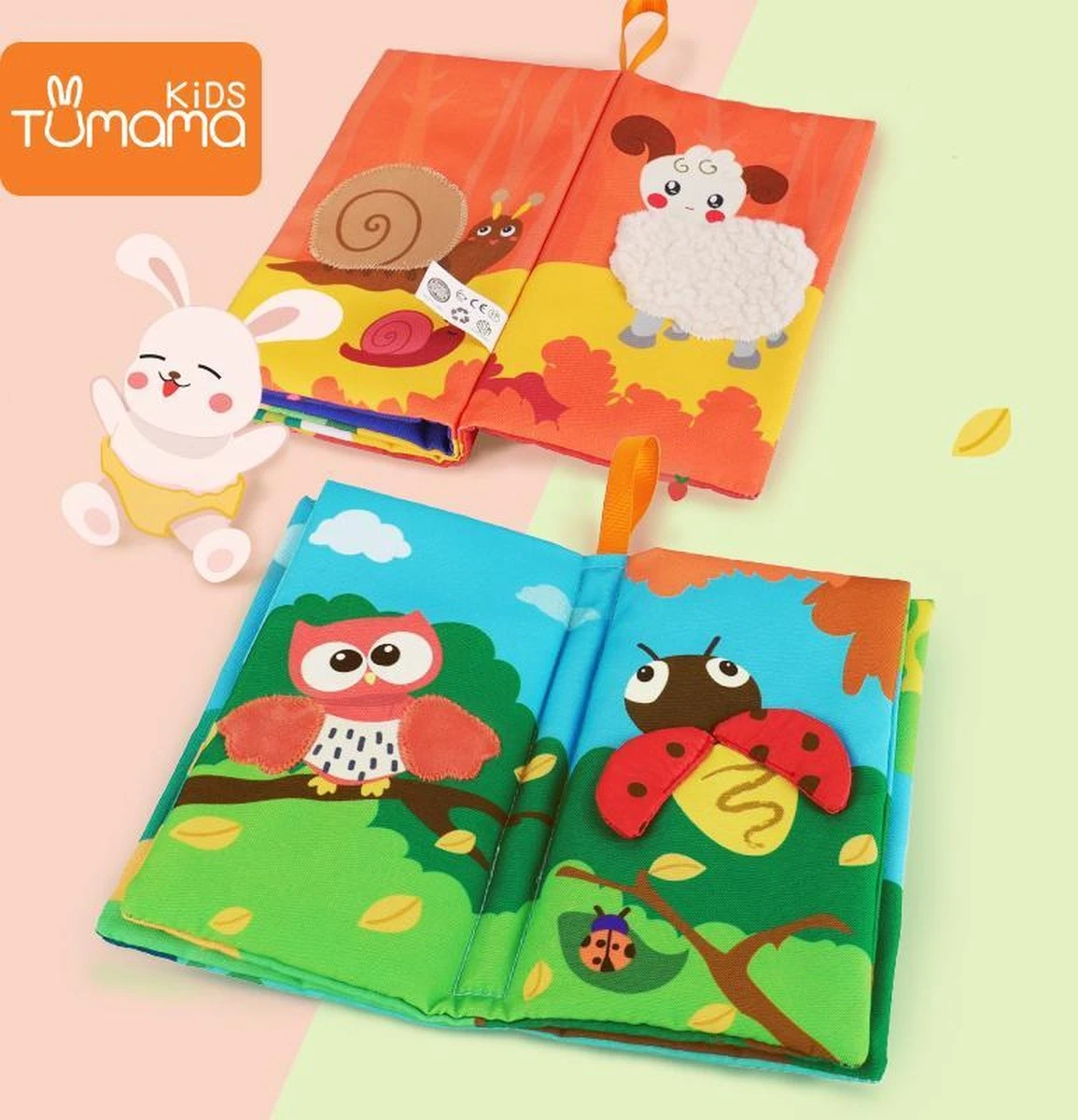 Tumama® Knisperboekje Baby Eerste Jaar “Dieren Vleugels“ Voelboekje - Sinterklaas Kerst Cadeau - Educatief Voel Knisper Boek Speelgoed 3 Tumama® Knisperboekje Baby Eerste Jaar “Dieren Vleugels“ Voelboekje - Sinterklaas Kerst Cadeau - Educatief Voel Knisper Boek Speelgoed - Afbeelding 3