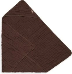 Jollein Badcape Wrinkled 75x75cm - Nougat -Aanbiedingen BIBS Winkel 1156x1200 1