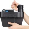 Autostoel Organizer Bijrijder Met Bekerhouder | Auto Opbergdoos Met Bekerhouder | Auto Organizer | Gap Filler Autostoel | Auto Gap Vuller | Organizer In Carbon Fiber Look | Auto Accessoires | Opbergen Auto Accessoires |