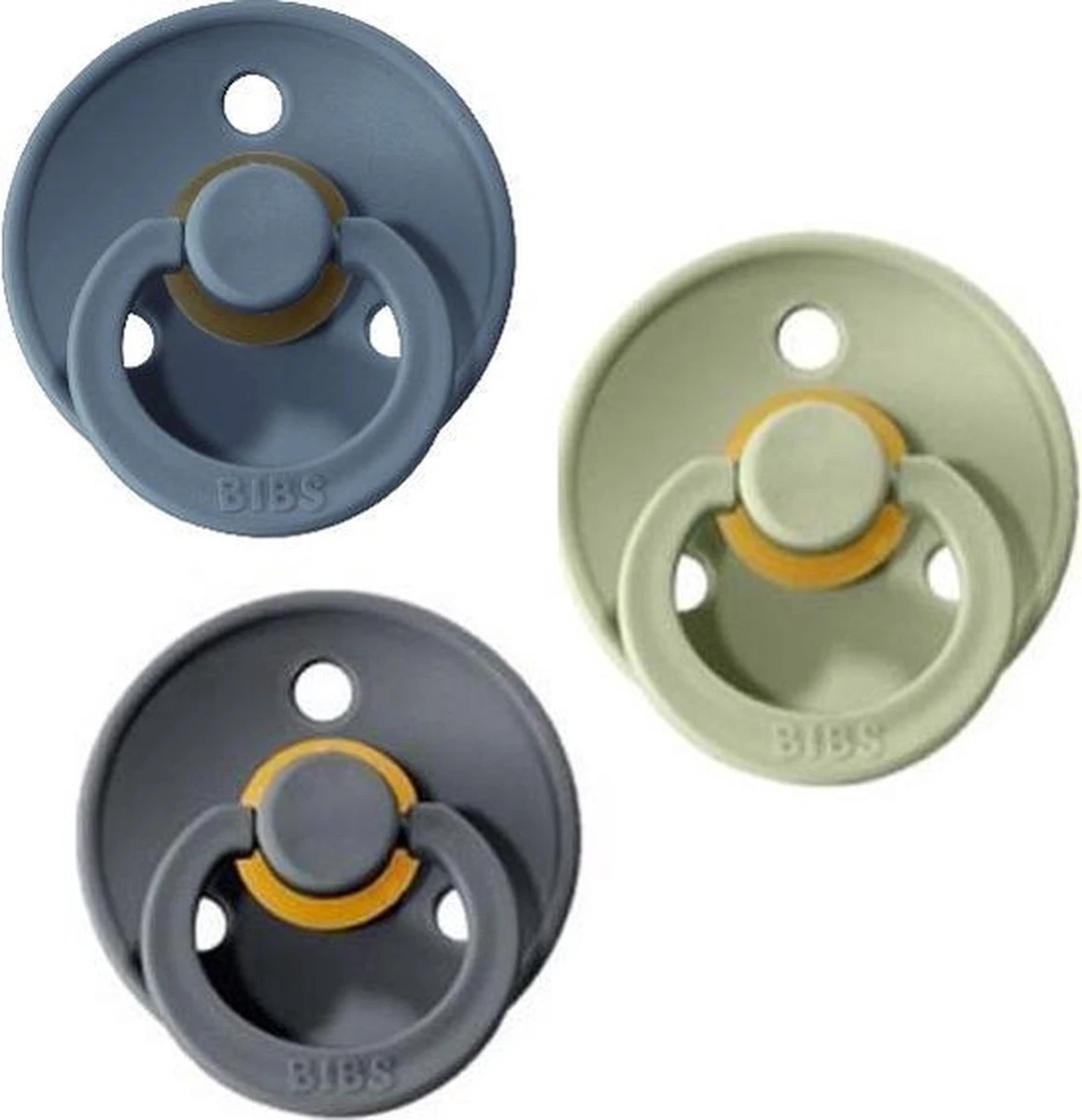 Bibs Fopspeen - Maat 1 0-6 Maanden - 3 Stuks - PETROL - SAGE - IRON 1 Bibs Fopspeen - Maat 1 0-6 Maanden - 3 Stuks - PETROL - SAGE - IRON