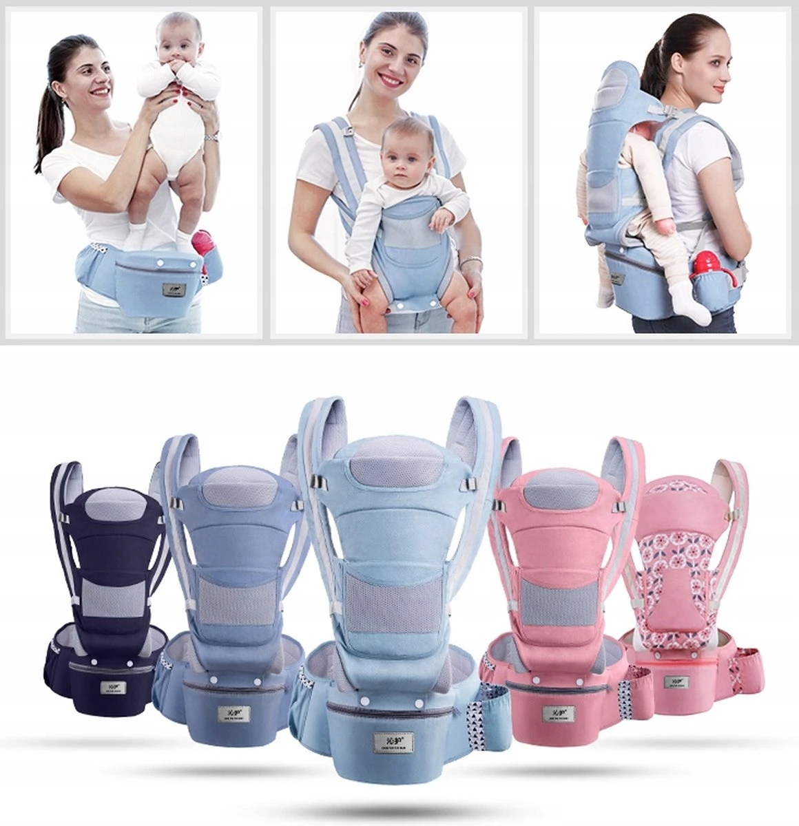 Merkloos Ergonomische Babydraagzak - 15 In 1 - Donkerblauw - 0 Tot 48 Maanden - Babydrager -Buikdrager En Rugdrager - Baby Draagzak - Ergonomisch - Heupdrager 10 Merkloos Ergonomische Babydraagzak - 15 In 1 - Donkerblauw - 0 Tot 48 Maanden - Babydrager -Buikdrager En Rugdrager - Baby Draagzak - Ergonomisch - Heupdrager - Afbeelding 10