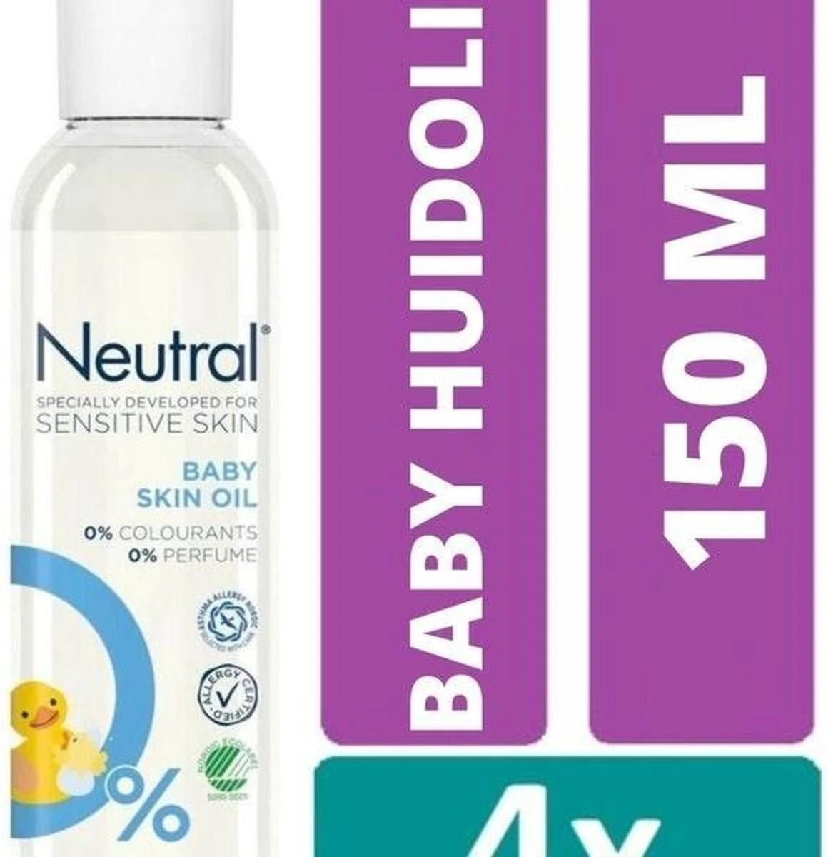 Neutral Baby Huidolie 4 X 150 Ml Voordeelbundel 2 Neutral Baby Huidolie 4 X 150 Ml Voordeelbundel - Afbeelding 2