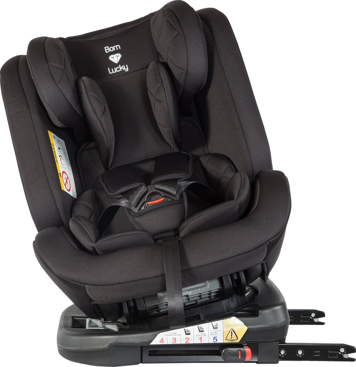 Born Lucky Meegroei Autostoel Roadline SPS ISOFIX - Groep 0/1/2/3 - 360° Draaibaar - Zwart 18 Born Lucky Meegroei Autostoel Roadline SPS ISOFIX - Groep 0/1/2/3 - 360° Draaibaar - Zwart - Afbeelding 18