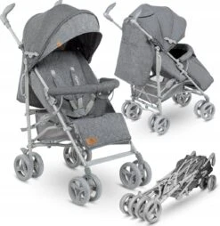 Lionelo Irma - Buggy - Wandelwagen- Lichte 7kg - Tot 15 Kg - Geveerde Wielen - 360° - Tot 5 Jaar - Opbergmand - Verstelbare Handgreep - Snel Inklapsysteem - Compact Formaat