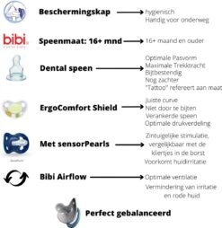 Bibi Happiness Glow In The Dark Dental Fopspeen 16 Maanden Plus Blauw -Aanbiedingen BIBS Winkel 1165x1200 18