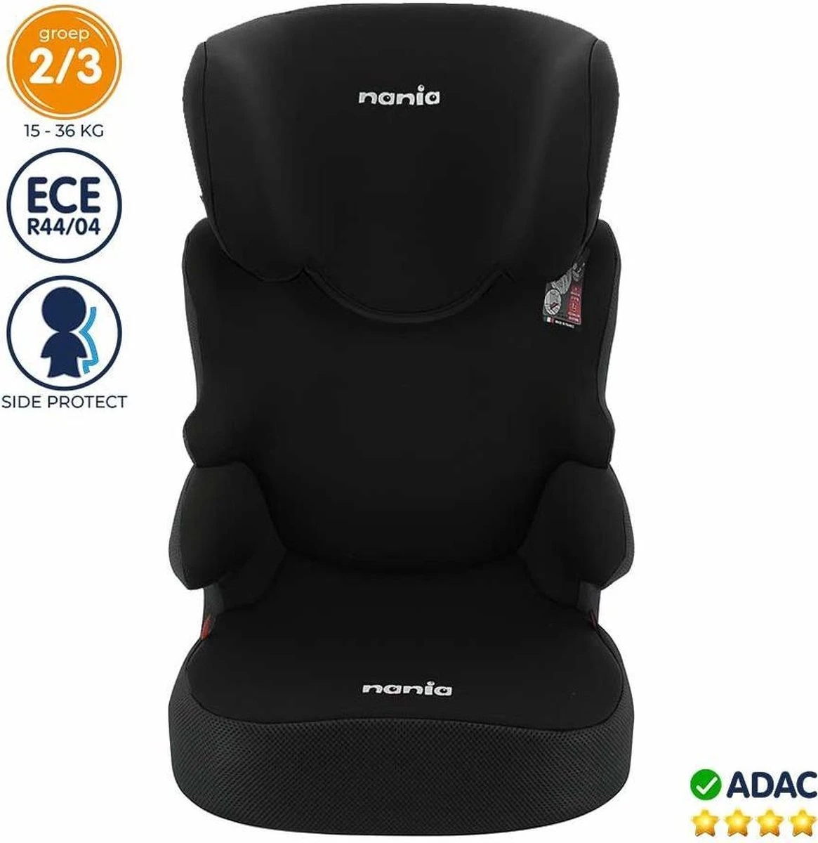 Nania - Autostoel Befix - Eco Zwart (15 Tot 36 Kg) - Zwart 2 Nania - Autostoel Befix - Eco Zwart (15 Tot 36 Kg) - Zwart - Afbeelding 2