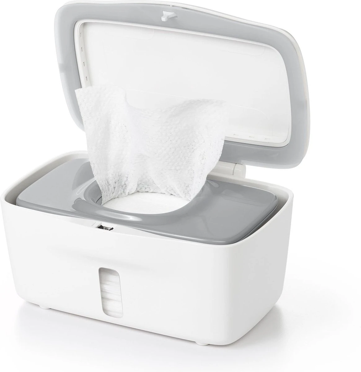 OXO Tot Doekjesverdeler - Billendoekjesdoos- Billendoekjes Houder - Billendoekjesbox - Wipe Box- Vochtige Doekjes Houder- Wit-Grey 4 OXO Tot Doekjesverdeler - Billendoekjesdoos- Billendoekjes Houder - Billendoekjesbox - Wipe Box- Vochtige Doekjes Houder- Wit-Grey - Afbeelding 4