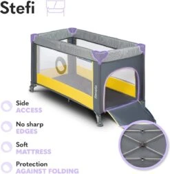 Lionelo Stefi - Campingbedje - 125x65cm - Tot 15kg - Transporttas -Aanbiedingen BIBS Winkel 1166x1200 10