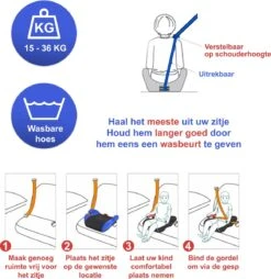 YourGoods Zitverhoger Auto - Stoelverhoger - Wasbare Hoes - Zwart -Aanbiedingen BIBS Winkel 1166x1200 13