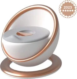XIORI-SEMS - Plaspotje - Potje Peuter - Potje - WC Verkleiner - WC Potje Peuter - Toilet - Zindelijkheid - Toilettrainer - Wit Met Goud - Design - Jongens En Meisjes - Kraamcadeau – Kraamvisite – Babyshower – Verjaardag - Cadeau - Potje Goud