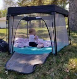 Deryan Draagbare Kinderbox - Zwart - Vaste Matrasbodem - Reisbox - Campingbedje -Aanbiedingen BIBS Winkel 1167x1200 12