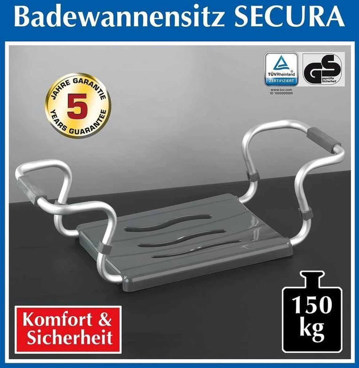 Wenko Badzitje Secura Wit Uitschuifbaar Tot 150kg 6 Wenko Badzitje Secura Wit Uitschuifbaar Tot 150kg - Afbeelding 6