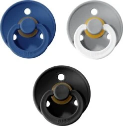 Bibs Fopspeen 18+ Maanden|Set 3 Stuks|Glow In The Dark Cloud, Black, Baby Blue|Maat 3|T3 -Aanbiedingen BIBS Winkel 1172x1200 25