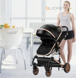 Merkloos Lioretti® Luxe Baby Buggy 3 In 1 | Baby Wagen | Kinderwagen Met Stoel En Wieg | Inklapbaar | Hoge Kwaliteit | Combi | Zwart -Aanbiedingen BIBS Winkel 1173x1200 15