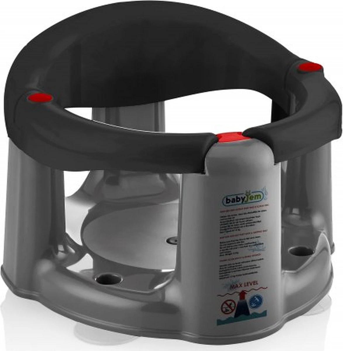 Babyjem Easy Rood Anti-slip Badring 751 12 Babyjem Easy Rood Anti-slip Badring 751 - Afbeelding 12