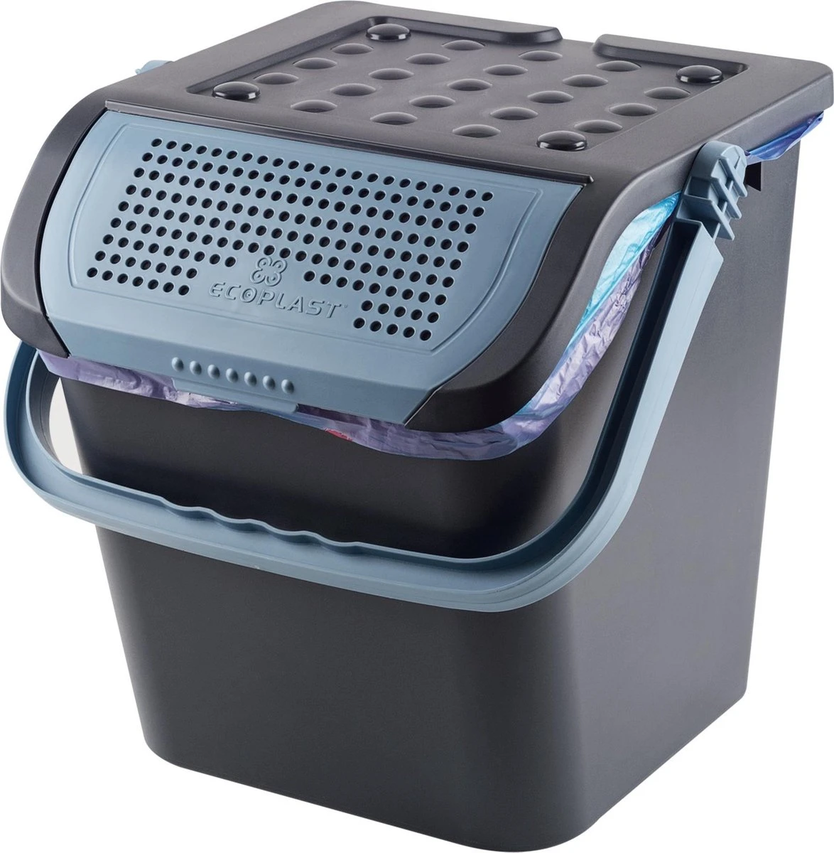 Maxi Luieremmer - 28 Liter - Incontinentie Materiaal Emmer - Blauw 3 Maxi Luieremmer - 28 Liter - Incontinentie Materiaal Emmer - Blauw - Afbeelding 3