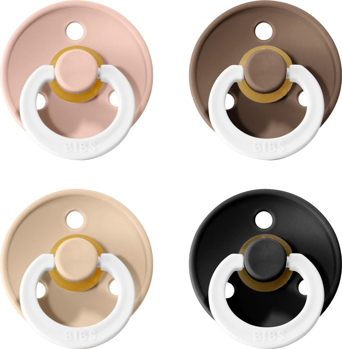 Bibs Fopspeen 0 6 Maanden Set 4 Stuks Glow In The Dark (black, Vanilla, Dark Oak, Blush) Maat 1 1 Bibs Fopspeen 0 6 Maanden Set 4 Stuks Glow In The Dark (black, Vanilla, Dark Oak, Blush) Maat 1