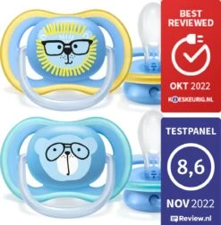 Philips Avent Ultra Air Fopspeen Blauw Leeuw/beer 18m+ -Aanbiedingen BIBS Winkel 1178x1200 27