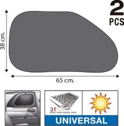 Car Plus Zonneschermen Zijruit 3-laags 38 X 65 Cm Zwart 2 Stuks -Aanbiedingen BIBS Winkel 1179x1200 13