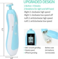 IGOODS Electrische Baby Nagelset - Baby NagelKnipper & Nageltrimmer - Veilig En Zacht - Voor Baby En Volwassenen - Ultra Stil (slapend Knippen) - Draadloos - Pink -Aanbiedingen BIBS Winkel 1180x1200 1