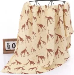 2 Stuks - Hydrofiele Doeken XL 120x120 Cm - Inbakerdoek Baby - Safari Giraf -Aanbiedingen BIBS Winkel 1180x1200 10