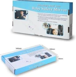 Merkloos Achterbank Spiegel Voor Baby & Kind - Auto Accessoires - Shatterproof - Zwarte A3 Verstelbare Monitor -Aanbiedingen BIBS Winkel 1182x1200 12