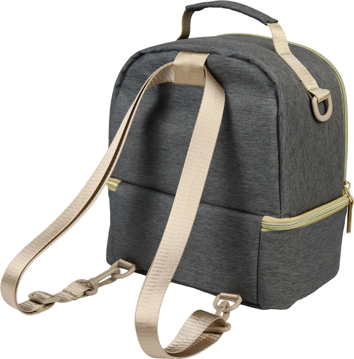 Youha® Tas - Kolftas - Moedermelk Koeltas - Babyfles Koeltas - Babymelk Koelen - Schoudertas & Rugtas - Kleur: Grijs - Reistas 2 Youha® Tas - Kolftas - Moedermelk Koeltas - Babyfles Koeltas - Babymelk Koelen - Schoudertas & Rugtas - Kleur: Grijs - Reistas - Afbeelding 2